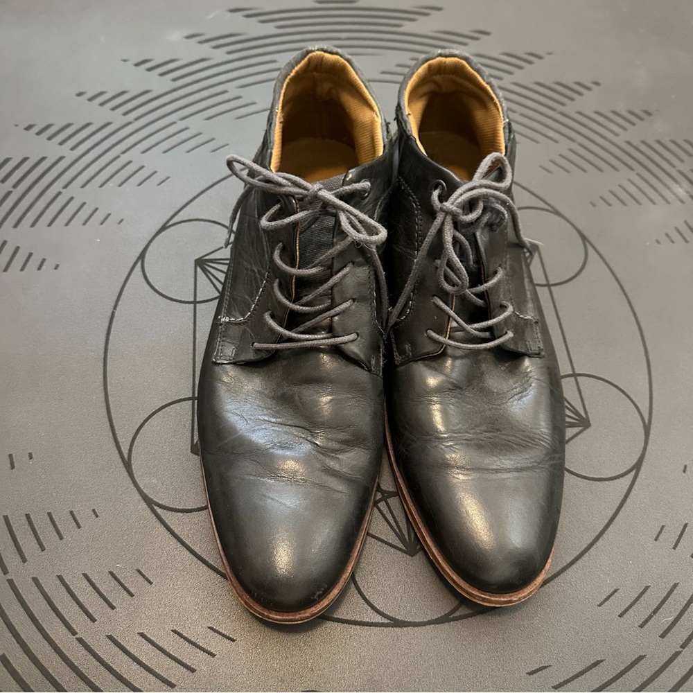 Men's Black Leather Dress Shoes Aldo